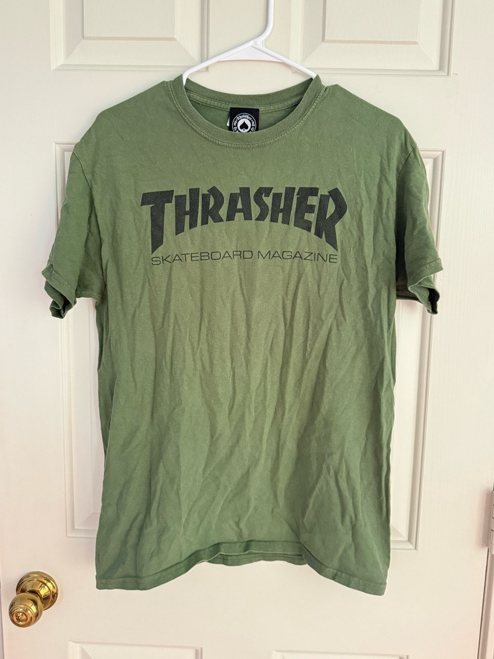 Thrasher Olive Green Logo T-Shirt
